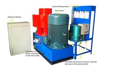 چین Ring Die Wood Pellet Mill Automatic Lubrication Dust Collecting System 55KW تامین کننده