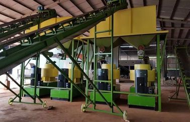 چین Cow dung fertilizer pellets production line with 1-5T/H capacity تامین کننده